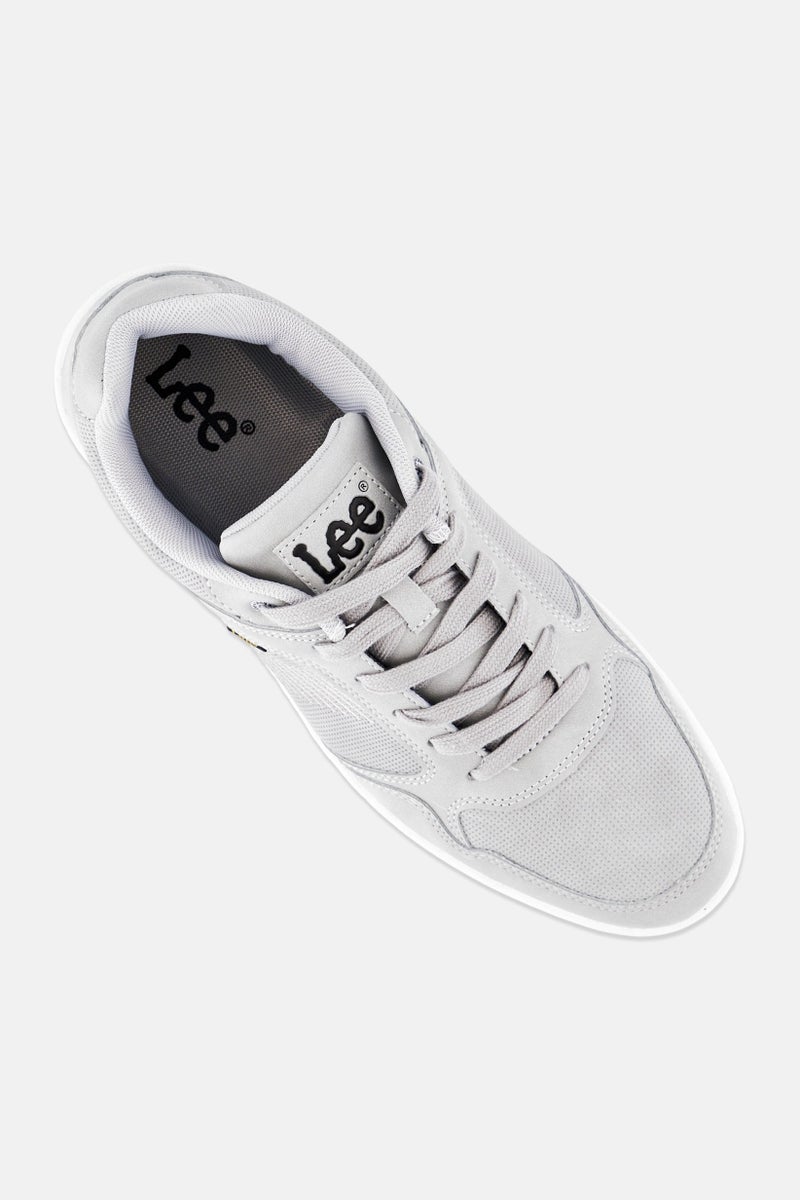 LEE Men Luka Lace Up Casual Shoes, Grey - Image 4