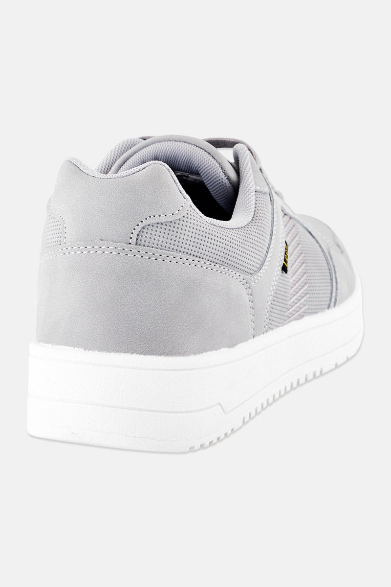 LEE Men Luka Lace Up Casual Shoes, Grey - Image 3