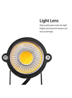 ليمون بيست مصباح LED للديكور الداخلي والخارجي من Lemonbest، مصباح LED أبيض 5 وات، 110 فولت مع قابس للإضاءة على الحائط (أبيض دافئ) (يتضمن مسمار)  - Image 2