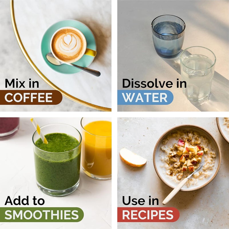 Zint Collagen Peptides Powder 32 oz  GrassFed Hydrolyzed Type I  III  Supports Skin Hair Joints  Gut Health  Rich in Key Amino Acids  PaleoFriendly Keto NonGMO Unflavored - Image 5