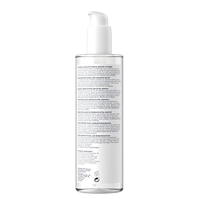 Roc extra comfort micellar cleansing water sensitive skin, face and eyes effective cleansing minimises allergy risks 400 ml - Image 2