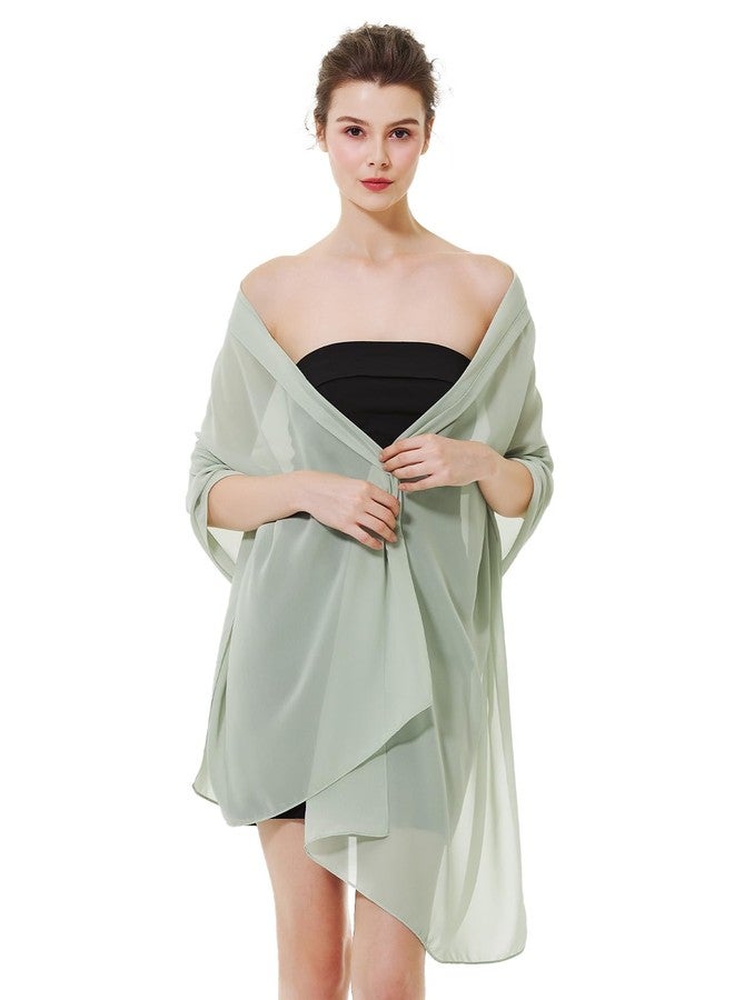 BEAUTELICATE BEAUTELIATE Soft Chiffon Scarfs Shawls and Wraps for Evening Dresses Bridal Wedding Shawl Wraps - Image 1