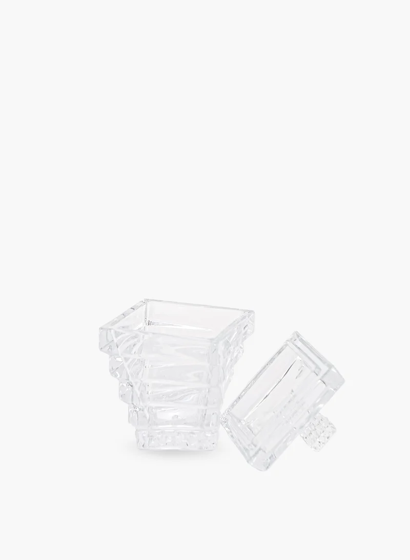 Villeroy & Boch Spiral Crystal Container With Lid 12cm