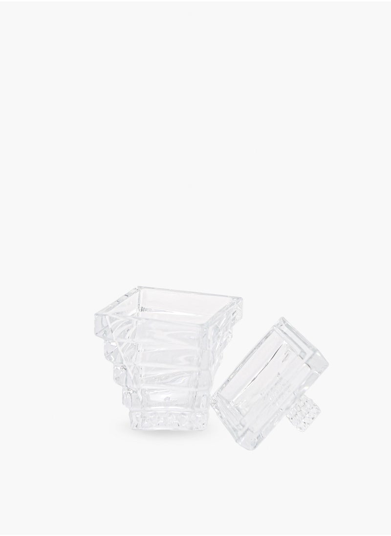Villeroy & Boch - Spiral Crystal Container With Lid 12cm - Image 1