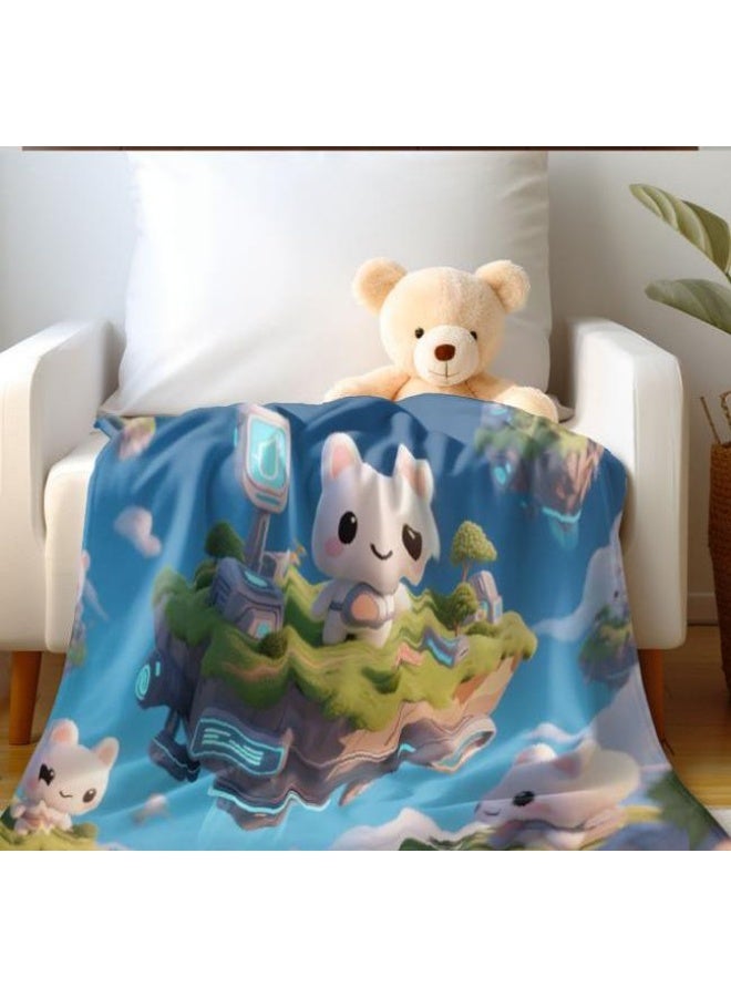 عام بطانية رقيقة من الفانيلا الكرتونية للأطفال والرضع (دافئة ومريحة، ومناسبة للنوم والألعاب) 70 سم * 100 سم - Image 3