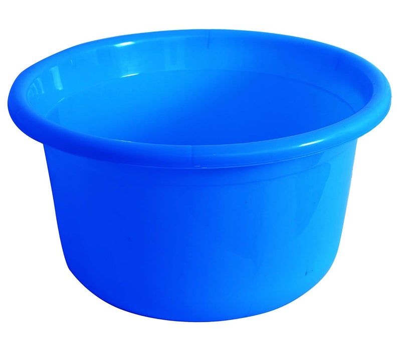 Kuber Industries Unbreakable Plastic Multipurpose Bath TubWashing Tub 25 LTR Blue - Image 3
