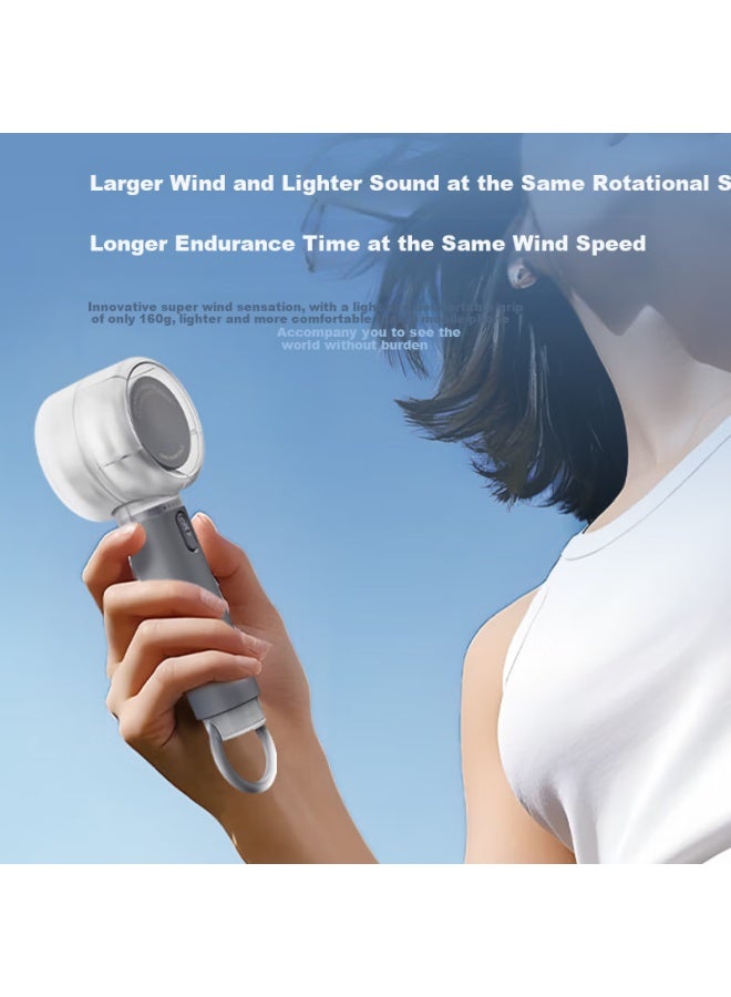Airmate Portable Mini Fan Handheld Fan Small Air Cannon Portable Mini Usb Rechargeable Fan High Speed Dc Energy Saving Outdoor Small Fan Ultra-long Battery Life Free1pro-1 - Image 1