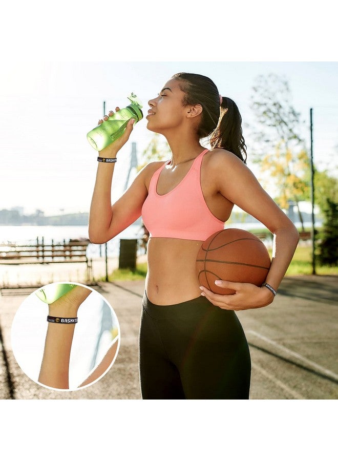 Charniol 36 Pieces Basketball Bracelets Basketball Silicone Wristbands Basketball Party Favors For Boys Teenagers Sports Party Motivational Birthday Decorations 3 Styles - Image 5