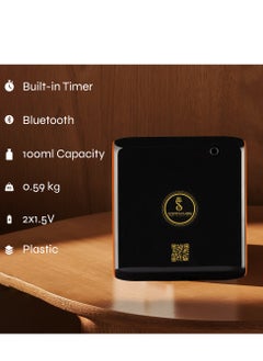 Scenta Flora Scent Lav - Sleek Black Aroma Diffuser, App-Controlled, Battery or Cable Operated (Black)  - Image 2
