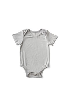 Anvi Baby Organic Bamboo Spandex Bodysuit- Grey	6 to 12 months  - Image 1