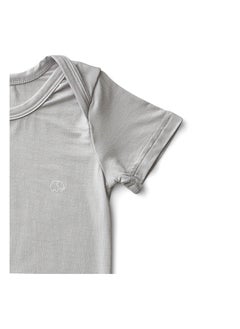 Anvi Baby Organic Bamboo Spandex Bodysuit- Grey	6 to 12 months  - Image 2