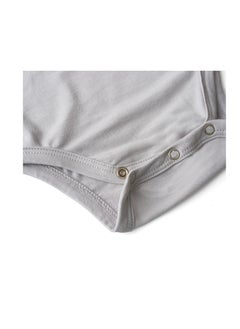 Anvi Baby Organic Bamboo Spandex Bodysuit- Grey	6 to 12 months  - Image 3