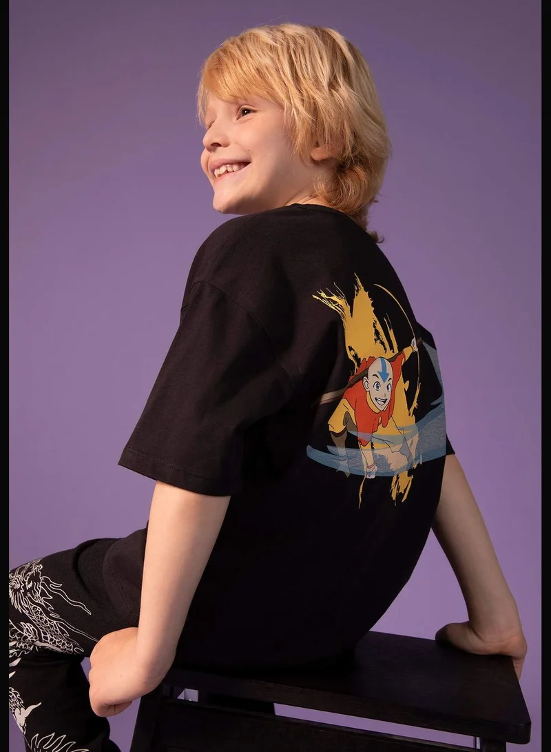 DeFacto Boy Avatar The Last Airbender Licenced Relax Fit Crew Neck Knitted Short Sleeve T-Shirt