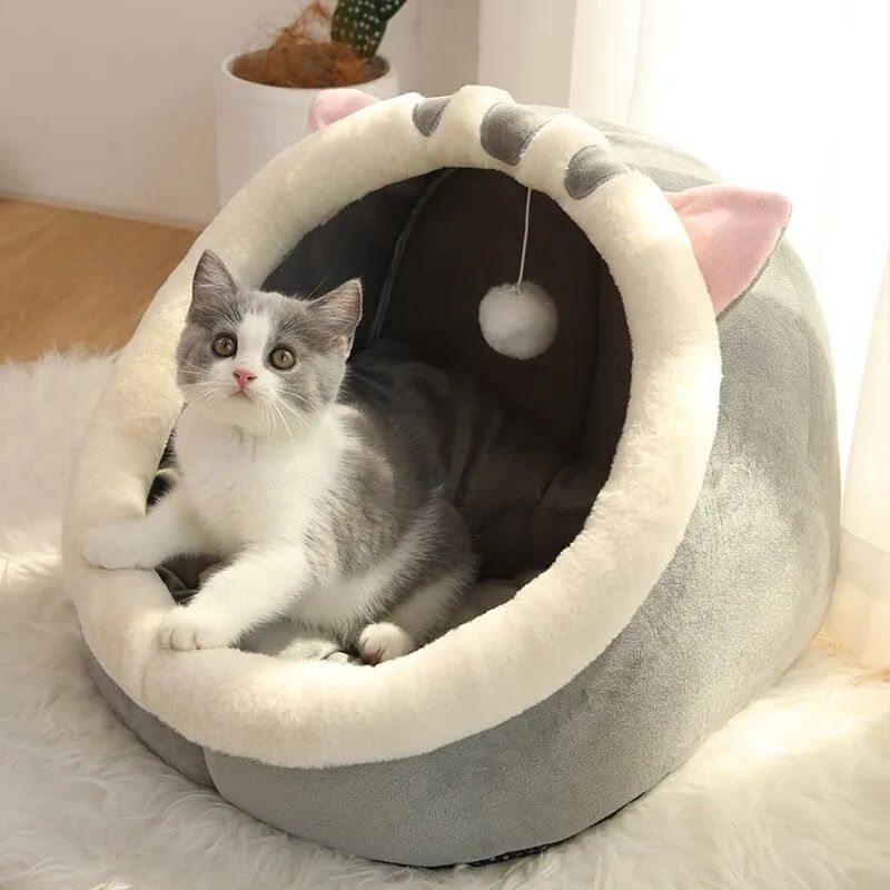 Pet House for Cats and Small Dogs, Cotton Pet Tent - Image 1