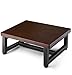 FANATU FANATU Wooden Step Stool - Heavy Duty One Step Stool - Holds up to 500Lb with Steel Frame for Kitchen/Bathroom/Bedside - Image 2