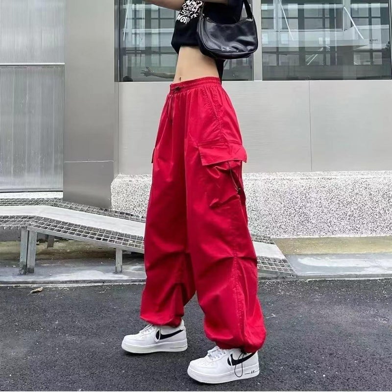 American-Style Retro Workwear Casual Pants Women'S Summer All-Match Straight Pants Loose Wide-Leg Pants Ins - Image 1