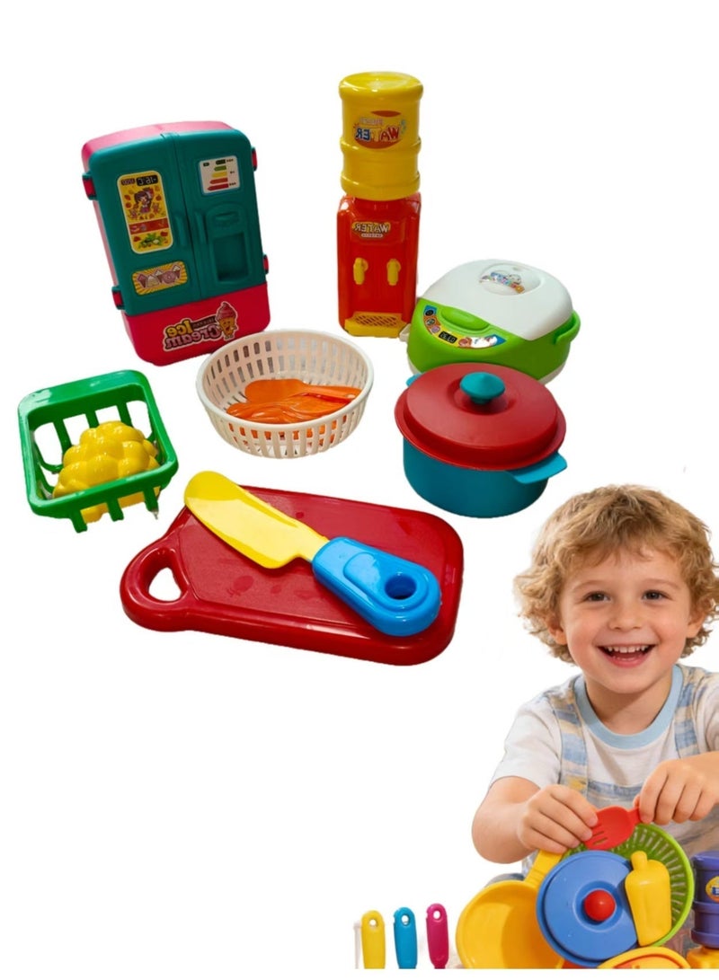 Kitchen Pretend Play Toy Set, Role Play Cookware  DIY Toy Games - Image 1