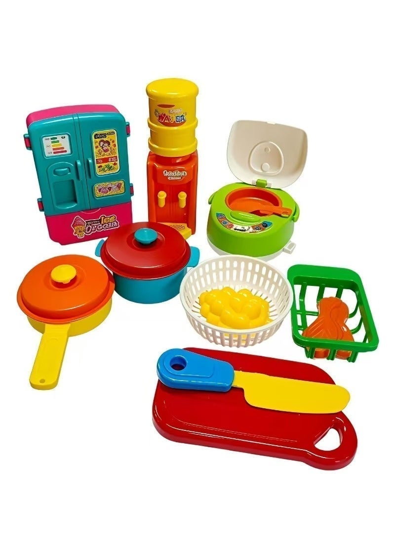 Kitchen Pretend Play Toy Set, Role Play Cookware  DIY Toy Games - Image 2