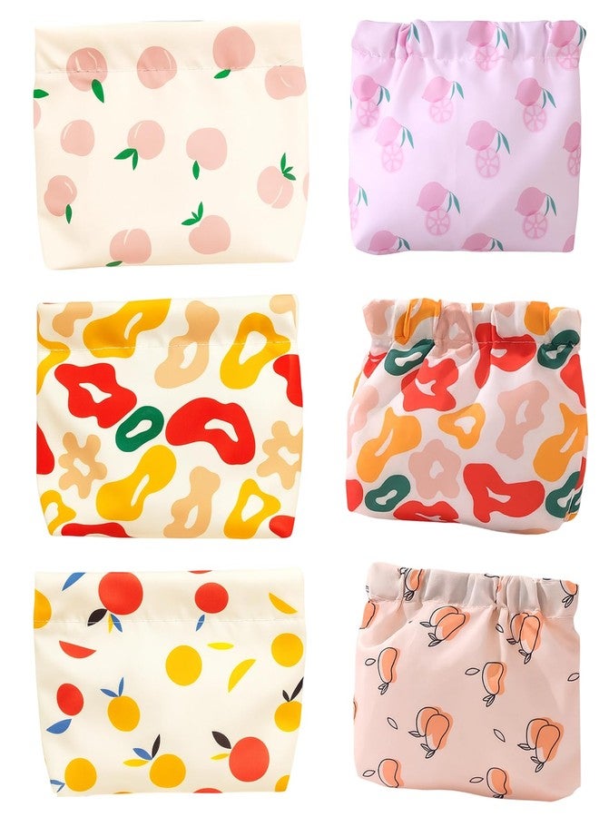 Korvika 6pcs Pouches for Women, Small Pouches for Women, Makeup Pouch Bag, Miniso-Inspired Travel Organizer Pouch, Small Bags for Compact and Versatile - Image 1