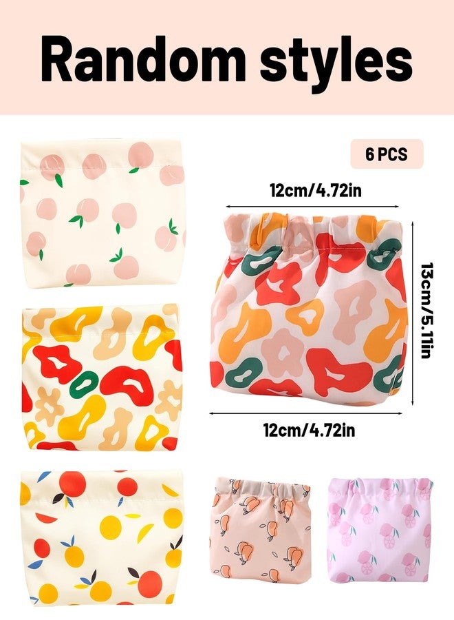 Korvika 6pcs Pouches for Women, Small Pouches for Women, Makeup Pouch Bag, Miniso-Inspired Travel Organizer Pouch, Small Bags for Compact and Versatile - Image 2