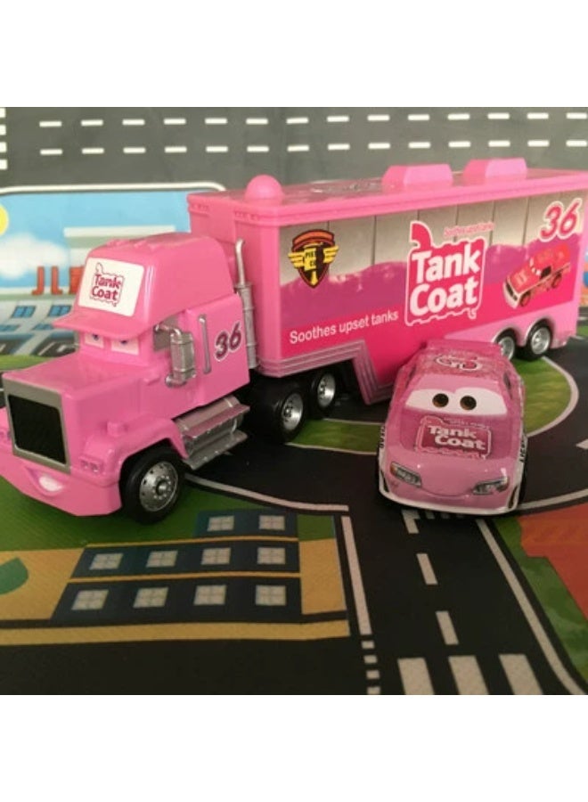general Movie Cars 2 3 Hauler Mack Truck No. 36 - Mr. Mack and his small car