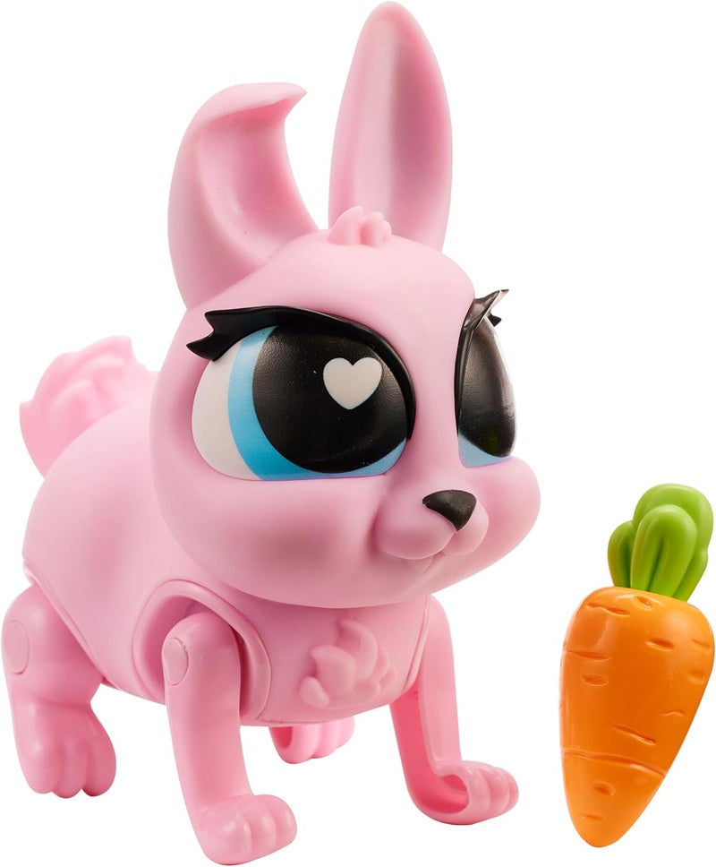 Eolo Toys Jiggly Pets Pixie The Rabbit with Jumping Movement inbuilt Sounds and Music Electronic and Interative Animal Carrot Toy for Feeding - Image 1