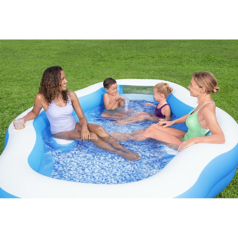 Bestway - Family Pool Splash View with Side Window 270x198x51 cm - 54409 - Image 5