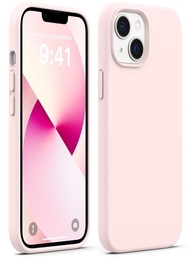 AOTESIER Magnetic for iPhone 13 Case, [Compatible with MagSafe][Military Shockproof Protection] Food Grade Silicone Case with Soft Anti-Scratch Microfiber Lining, 6.1 inch, Chalk Pink - Image 1