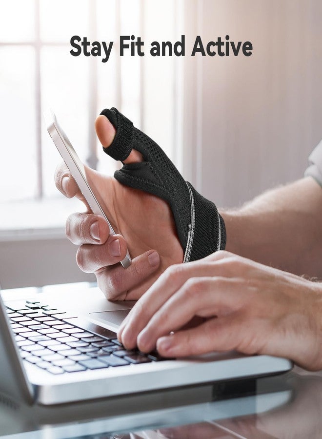 AGPTEK Trigger Thumb Splint for Women Men Right & Left Hand, Thumb Spica Support Brace Breathable with Metal Splint, Thumb Stabilizer for Arthritis, Tendonitis, Sprains, Carpal Tunnel Pain Relief, L - Image 5