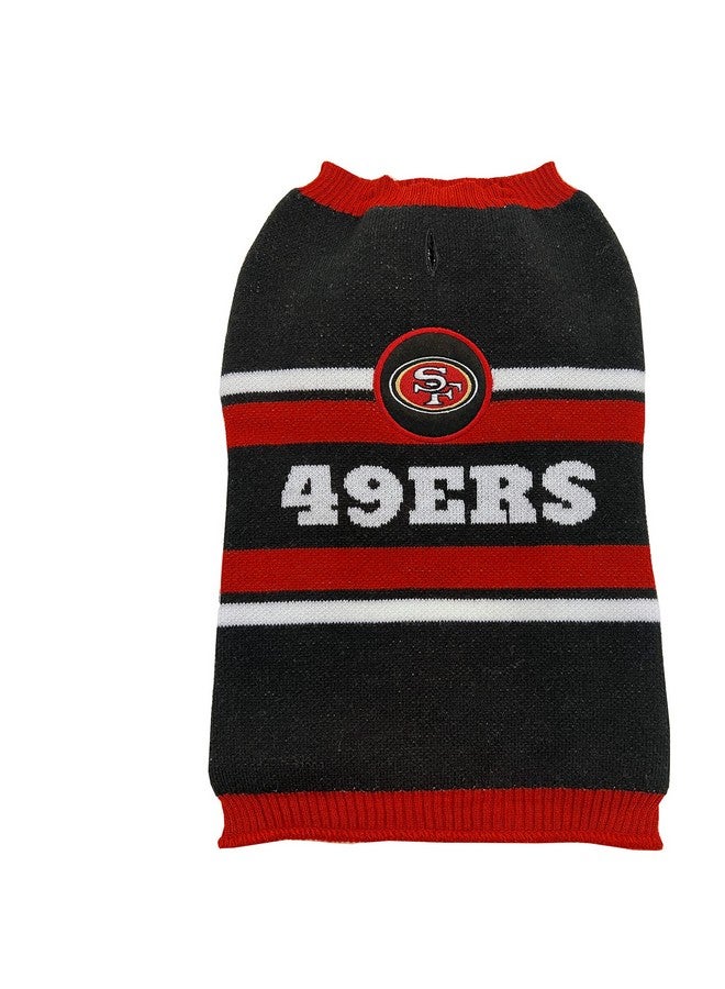 Pets First NFL San Francisco 49ers Dog Sweater, Warm and Cozy Knit Pet Sweater with NFL Team Logo, Best Puppy Sweater for Large and Small Dogs, Team Color, Medium (SAN-4179-MD) - Image 1