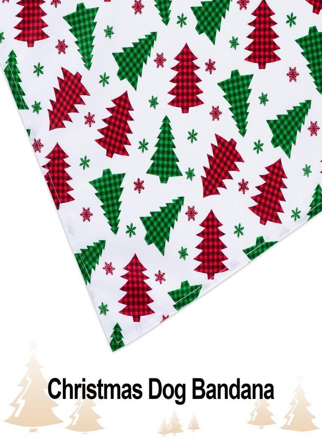 yeabwps 4Pcs Triangle Dog Scarf - Christmas Kerchief & Bandana Set - Snowman, Cane, Candy Themed - Dog Costume Accessories (Small, Medium, Large) - Image 4