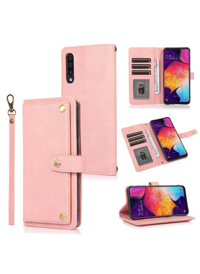 S-TOP Case For Samsung Galaxy A50 / A30s / A50s PU + TPU Horizontal Flip Leather Case with Holder & Card Slot & Wallet & Lanyard - Image 1