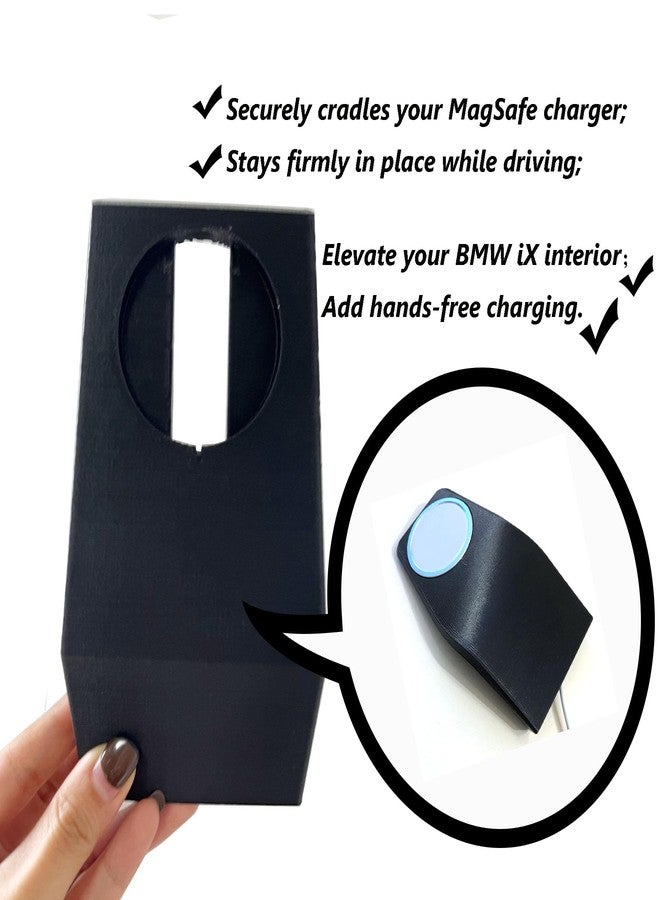 JILINWEI Black Wireless Charging Stand for BMW iX, Mount for Phone Holder Charging Stand for Apple MagSafe - Image 4