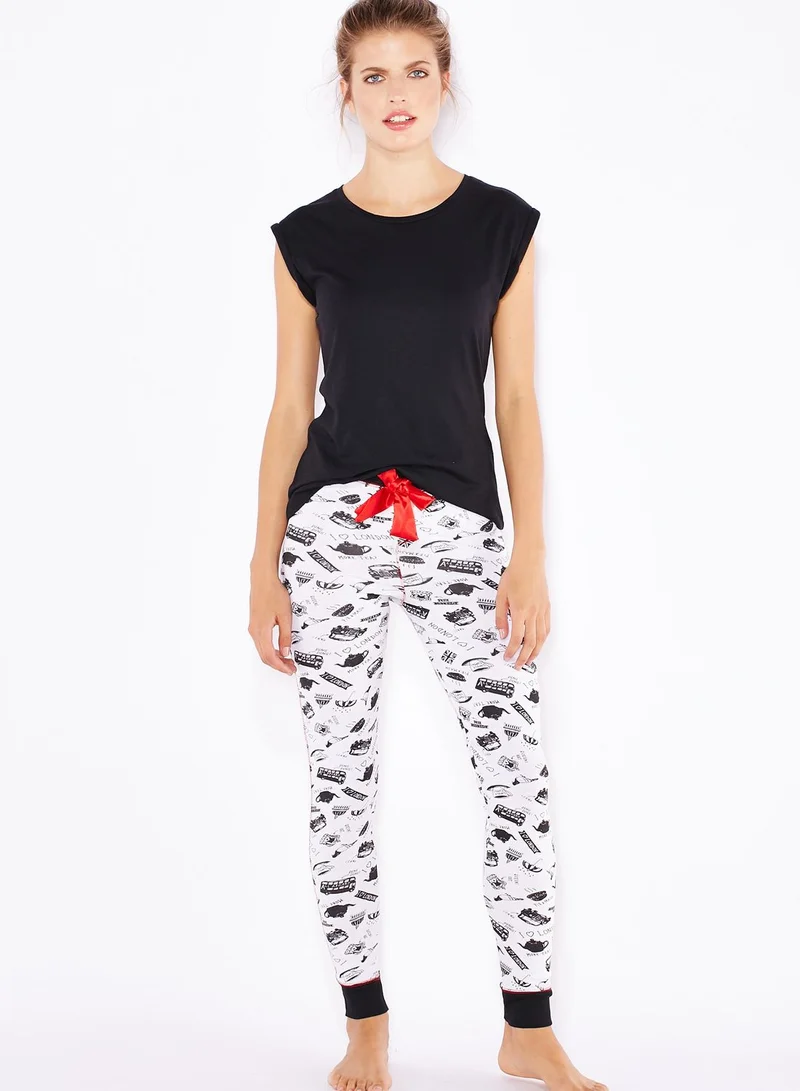 Outdoor Printed Cuffed Pyjama Pants