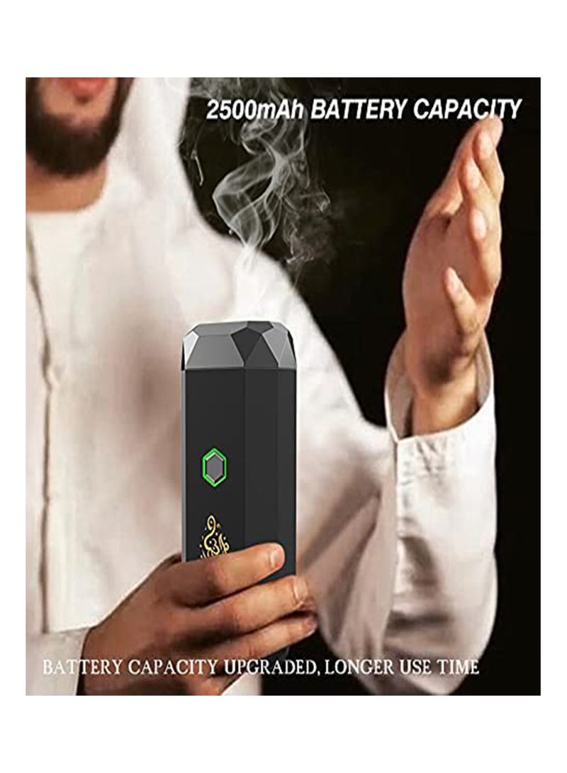 بخور بخور B16 ناشر كهربائي ذكي مبخرة قابلة للشحن USB نوع C محمول أخضر طاقة 13.6x5.3 سم  - Image 4