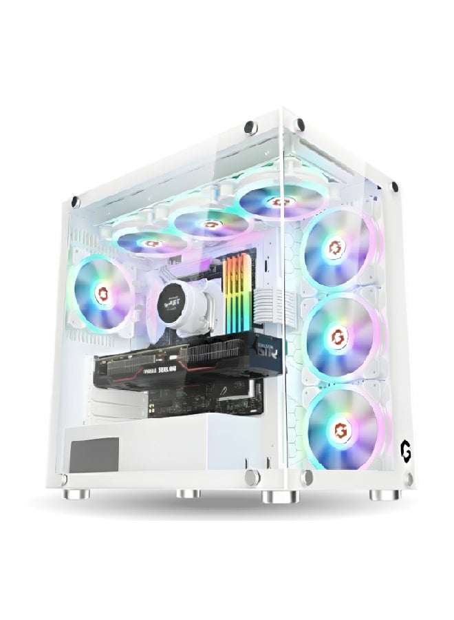 GAMEON Gaming PC With Intel Core i5-12400F Processor/16GB RAM DDR4/1TB SSD/8GB Nvidia GeForce RTX 3050 Graphics/ White - Image 1