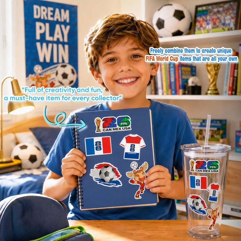 Mesuca FIFA World Cup 2026 Stickers - Official Soccer Stickers with Trophy, Host City, Flags & Mascot Design - Image 5