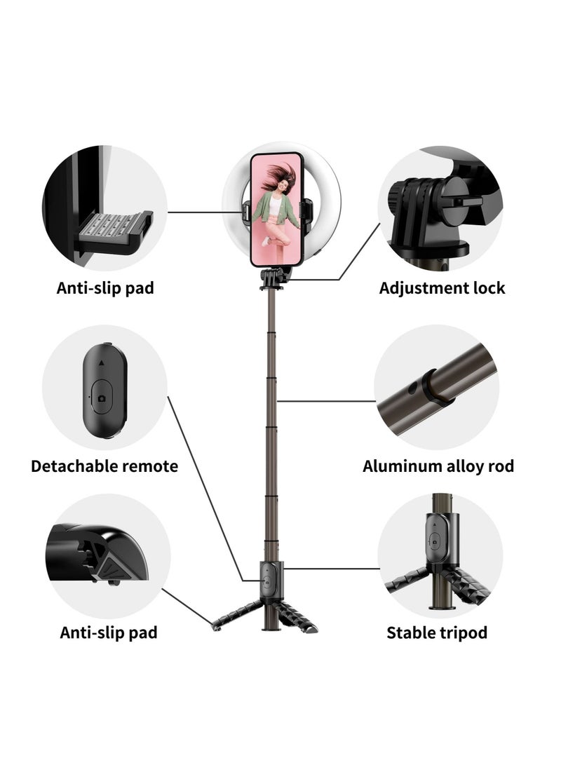 Excefore Video Light, LED Camera Light Computer Video Conference Light, Portable Selfie Light High Power 3000mAh Rechargeable/CRI 95+/3 Lights Modes/3 Bases for Phone, iPhone, Zoom, Picture, Makeup (with Clip)  - Image 3