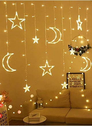 Star And Moon Shaped 3.5M Decorative Ramadan Curtain String Lights Light Set 220V Direct Warm White With 8 Modes - pzsku/Z994629D4F1EEC01CE4FCZ/45/_/1736933939/7f111bb7-b2d3-49de-85e7-e96ca6c846e5