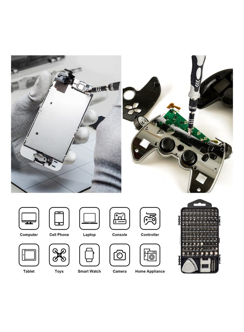 SYOSI Precision Screwdriver Set, Electronic Tool Set, Laptop Screwdriver Set, For Computer, Compatible MacBook, Game Console, Tablet Repair, Watch Phone Disassembly Tool Box (130 Pack) - Image 2