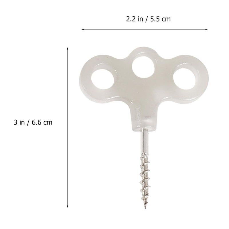 6pcs Stainless Steel Threaded Glow In The Dark Tent Stakes For Camping Hiking Shelter - Image 3