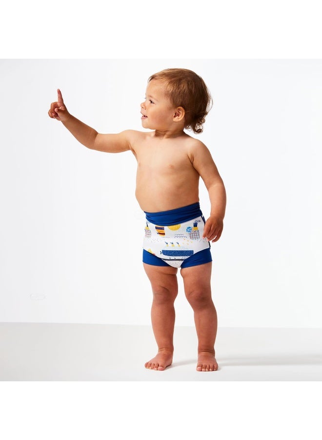 Splash About Happy Nappy Reusable Swim Diaper, Tug Boats, 6-12 Months - Image 4
