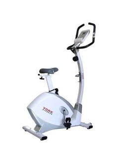YORK B50-V2 Upright Bike, Full Size, White  - Image 1