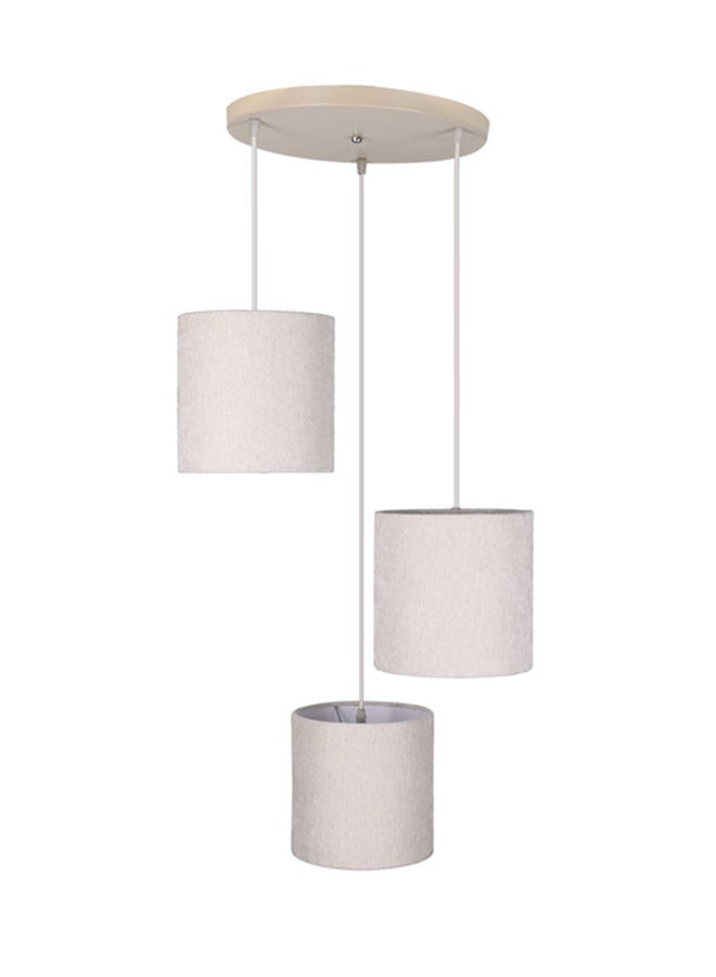 الروضة للإضاءة نجفة ريجاتا 3 لمبة | حديث ديكور LED E27 معلقة مصباح سقف اضاءة داخلية مصباح معلق دلاية سقف مودرن نجفة | مناسبة لأي غرفة | | اللون: بيج | المقاس: 70x43 سم