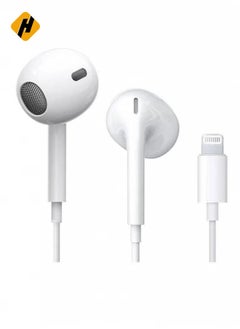 Lightning Headphone Wired Built-in Microphone & Volume Control in-Ear Stereo Headset Compatible iPhone