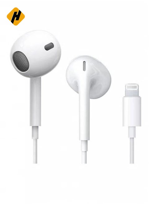 Lightning Headphone Wired Built-in Microphone & Volume Control in-Ear Stereo Headset Compatible iPhone