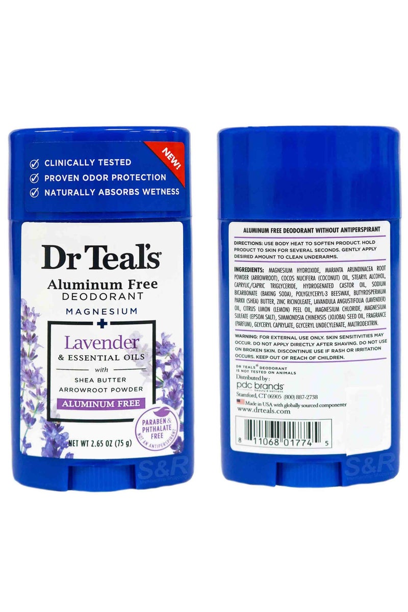 Dr Teal's Dr Teal's Deodorant Vanilla And Lavender Aluminum Free 75 g - Image 2