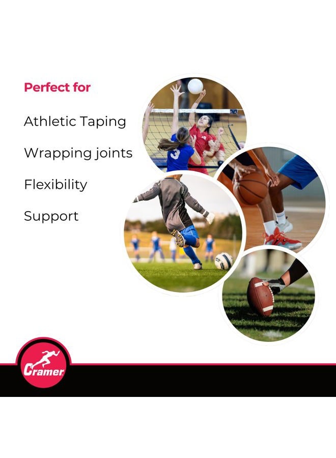 Cramer Tape Underwrap, Bulk Case of 48 Rolls of PreWrap for Athletic Taping, Hair Tie, Headband, Patellar Support, Pre-Wrap Athletic Tape Supplies, 2.75" X 30 Yard Rolls of Pre Wrap - Image 4