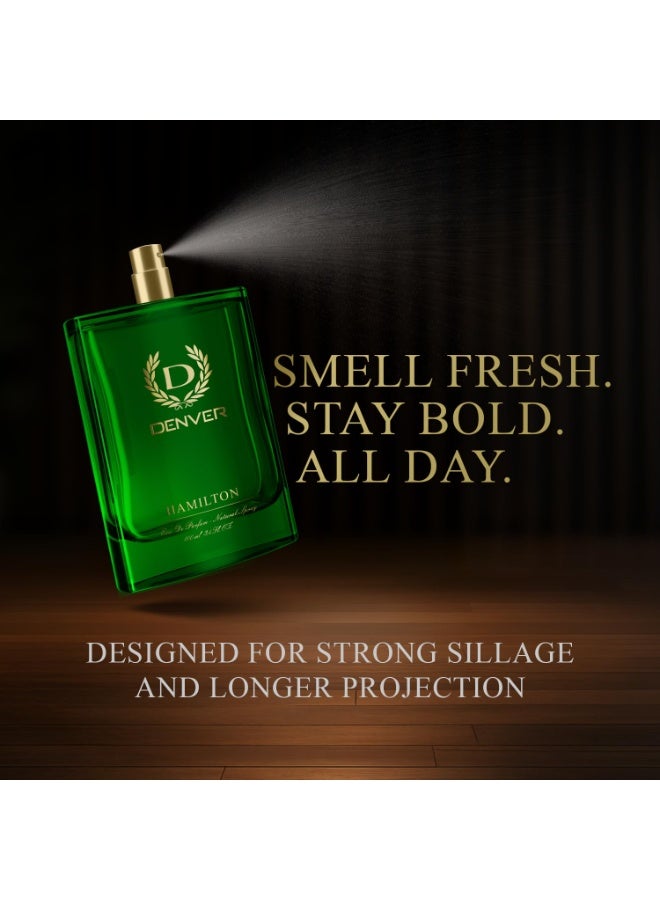 DENVER Hamilton Perfume - 100Ml | Long Lasting Perfume Body Scent For Men, Fresh, Aerosol - Image 5