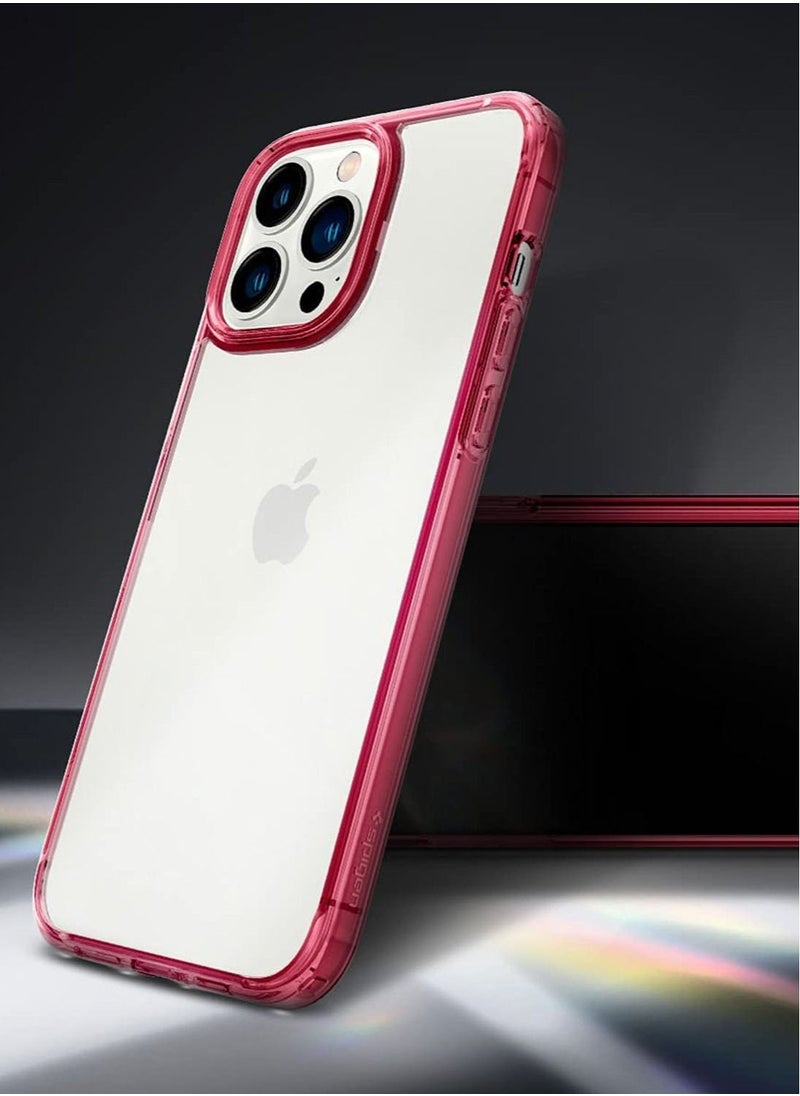 Spigen Ultra Hybrid Case Cover For iPhone 13 Pro - Red Crystal  - Image 2